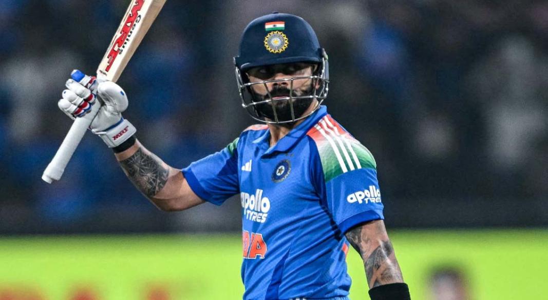 ওয়ানডে ক্যারিয়ারের ৫৪তম সেঞ্চুরি করেছেন কোহলি। ছবি : এএফপি