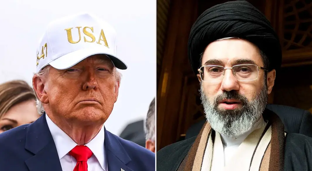 মার্কিন প্রেসিডেন্ট ডোনাল্ড ট্রাম্প ও ইরানের সর্বোচ্চ নেতা মোজতবা খামেনি। ছবি : সংগৃহীত