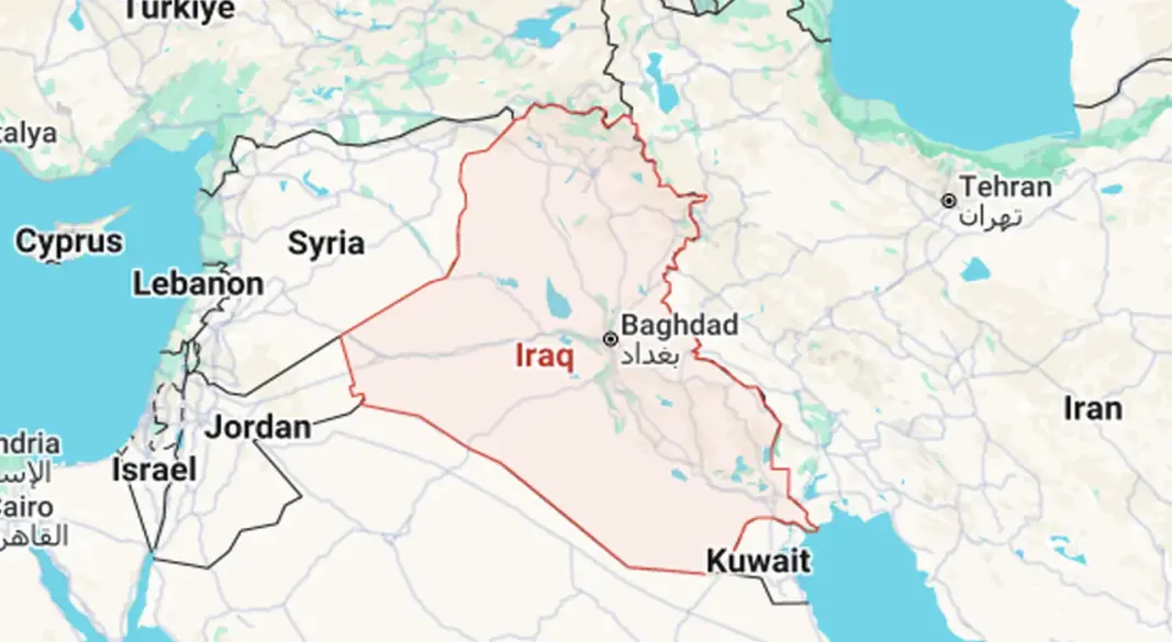ইরাকের মানচিত্র। ছবি: সংগৃহীত
