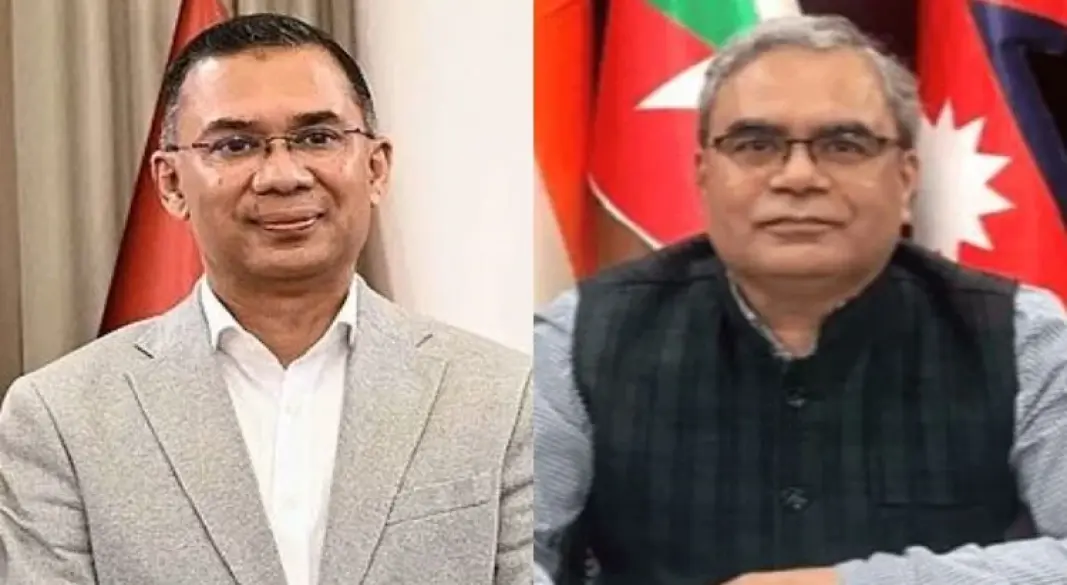 বিএনপি চেয়ারম্যান তারেক রহমান ও বিমসটেক মহাসচিব ইন্দ্র মণি পাণ্ডে