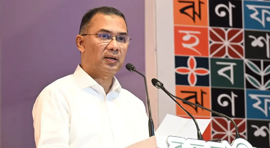 বক্তব্য রাখছেন প্রধানমন্ত্রী তারেক রহমান। ছবি : পিআইডি