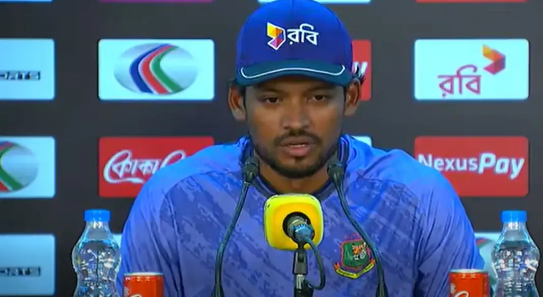 সংবাদ সম্মেলনে শান্ত