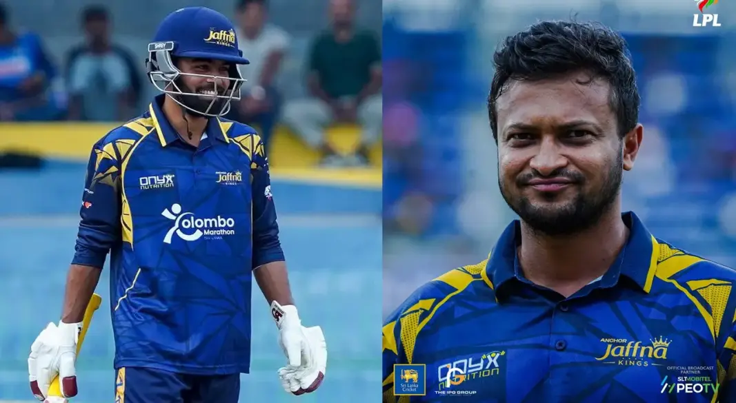 তাওহীদ হৃদয় ও সাকিব আল হাসান। ছবি : সংগৃহীত