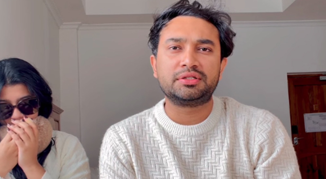 স্ত্রীর সঙ্গে ফারহান আহমেদ জোভান। ছবি: সংগৃহীত