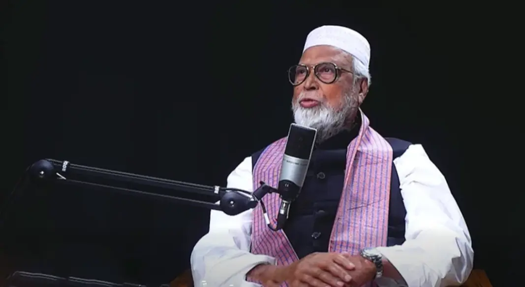 গণমাধ্যমে আয়োজিত টকশোতে বঙ্গবীর কাদের সিদ্দিকী। ছবি: ভিডিও থেকে