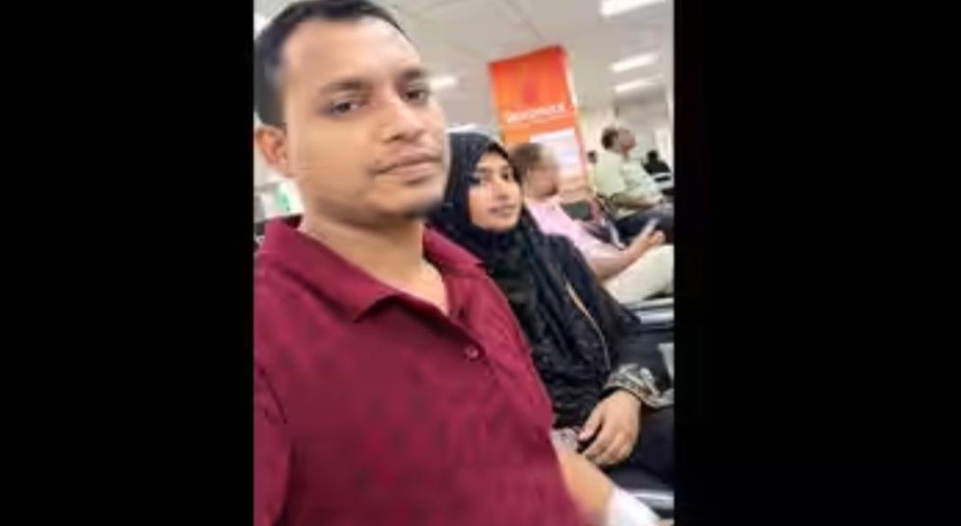 জীবিত অবস্থায় স্বামী মোহাম্মদ আবদুল হাকিম সবুজের সঙ্গে স্ত্রী তানজিলা ইসলাম আশা।