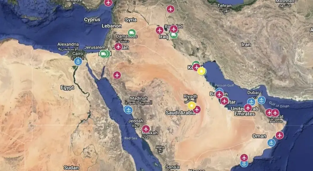 মধ্যপ্রাচ্যে মার্কিন ঘাঁটিগুলোর অবস্থান। ছবি: সংগৃহীত