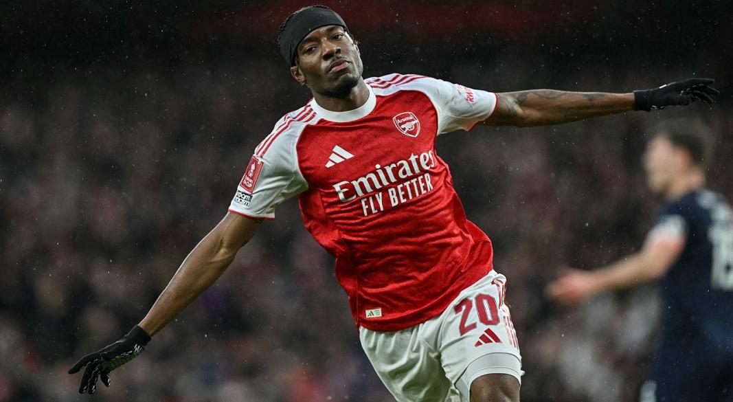 গোলের পর আর্সেনাল তারকার উচ্ছ্বাস। ছবি : এক্স