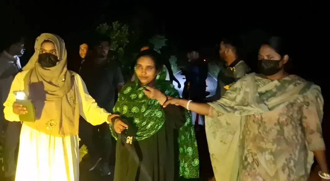 আটক নিহত প্রবাসীর স্ত্রী আসমা আক্তার। ছবি : সংগৃহীত