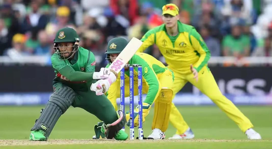 বাংলাদেশ-অস্ট্রেলিয়ার ম্যাচের দৃশ্য। ছবি : সংগৃহীত