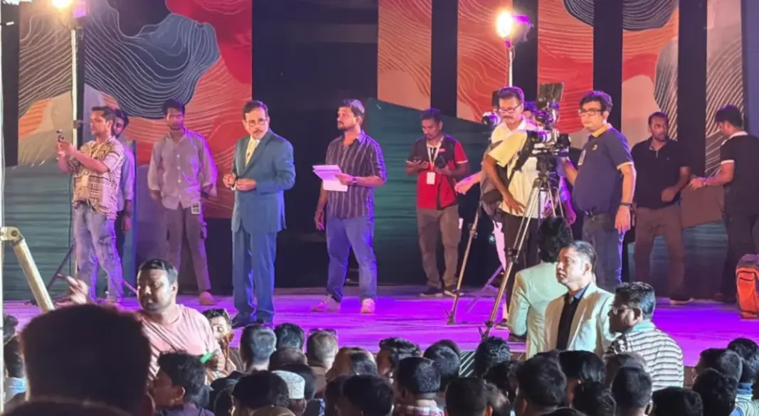 ‘ইত্যাদি’র শুটিং স্পট। ছবি: সংগৃহীত