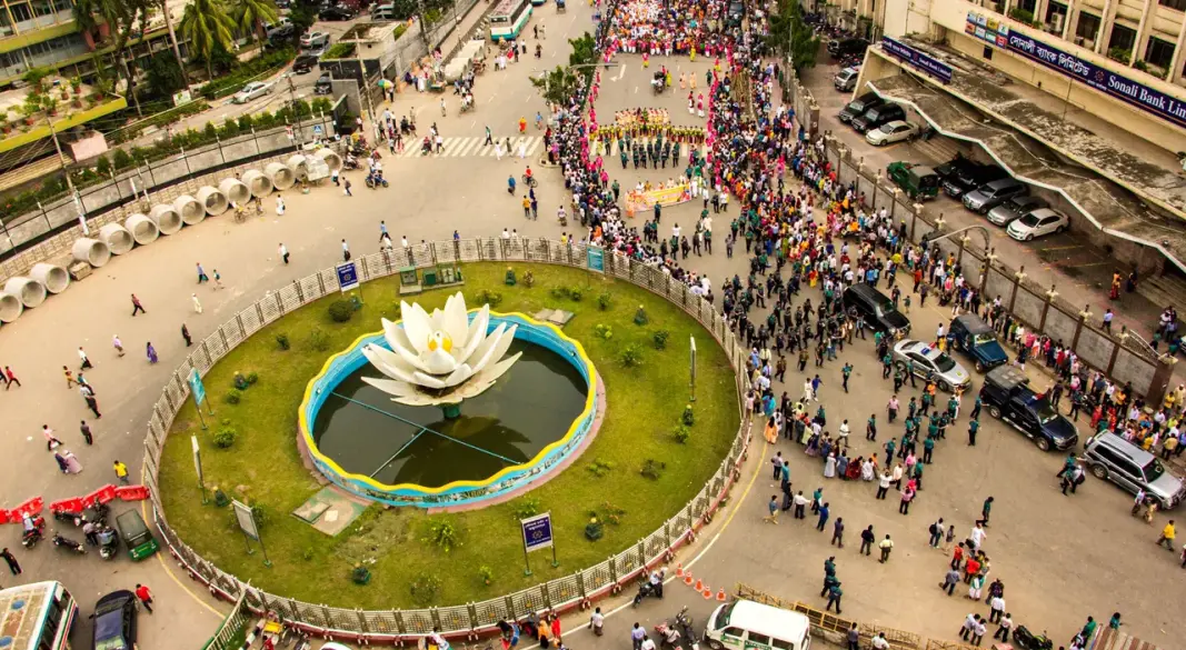 রাজধানীর শাপলা চত্বর। ছবি : সংগৃহীত