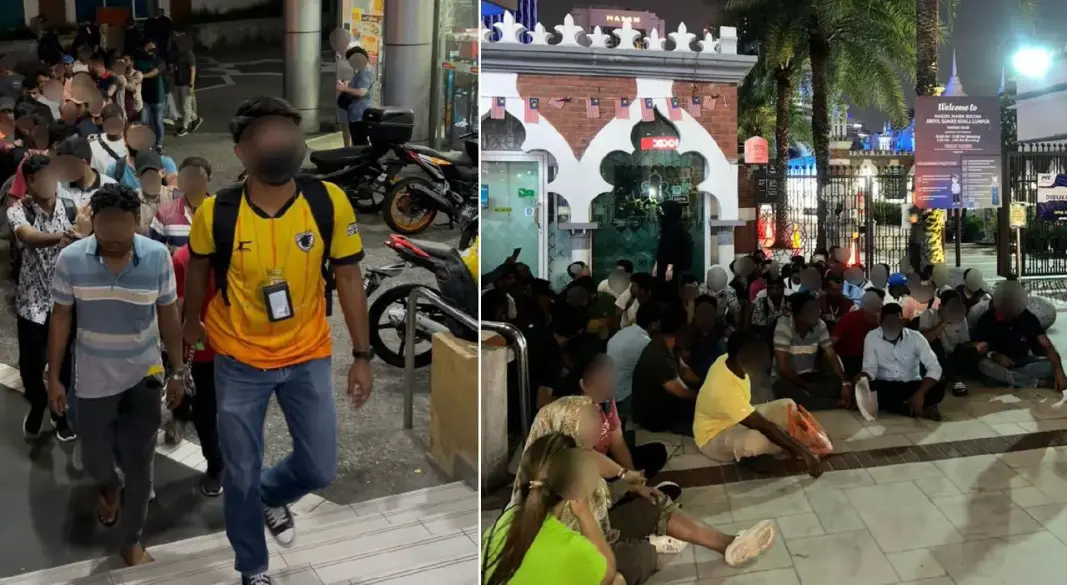 মালয়েশিয়ায় অভিবাসীদের বিরুদ্ধে অভিযান। ছবি: সংগৃহীত