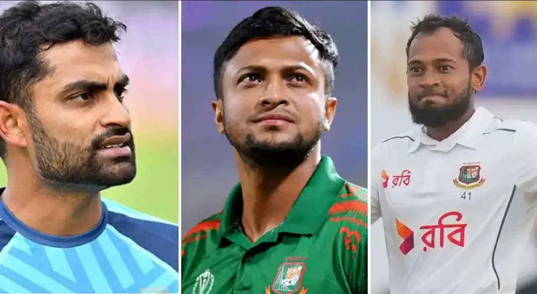 তামিম, সাকিব ও মুশফিকুর রহিম। ছবি : সংগৃহীত