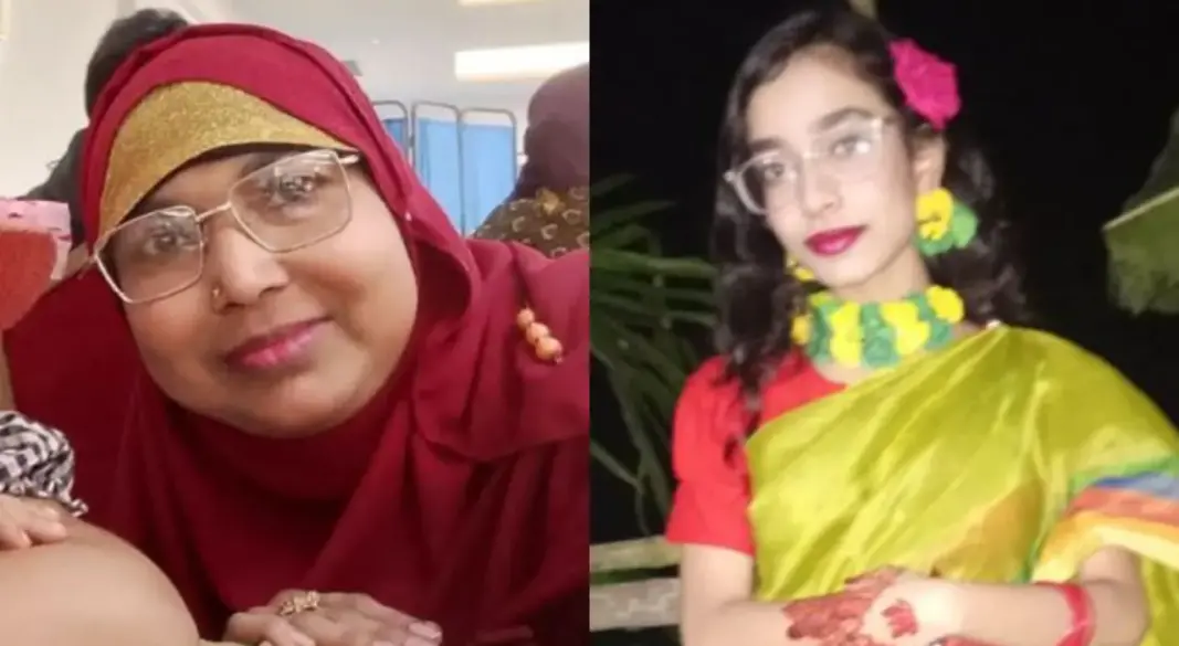 নিহত রোকেয়া রহমান ও তার মেয়ে ফাতেমা। ছবি: সংগৃহীত