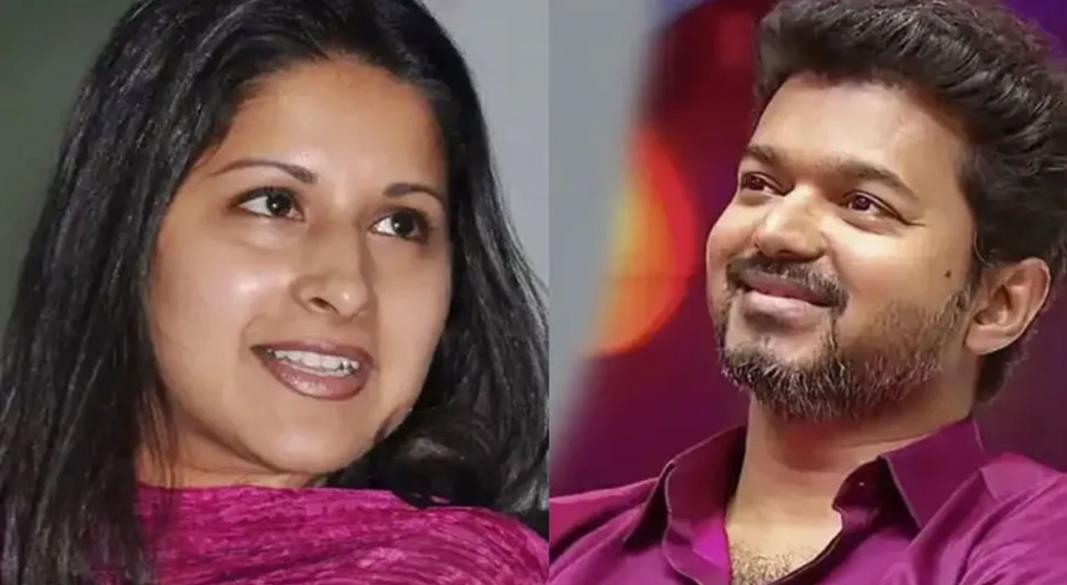 থালাপতি বিজয় ও তার স্ত্রী সঙ্গীতা সোরনালিঙ্গম | ছবি : সংগৃহীত