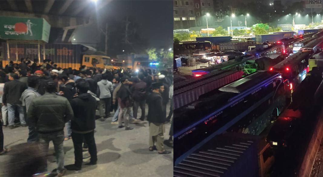 দেশের বিভিন্ন স্থানে বিক্ষোভ ও সড়ক অবরোধ করেছে ছাত্র-জনতা । ছবি : সংগৃহীত