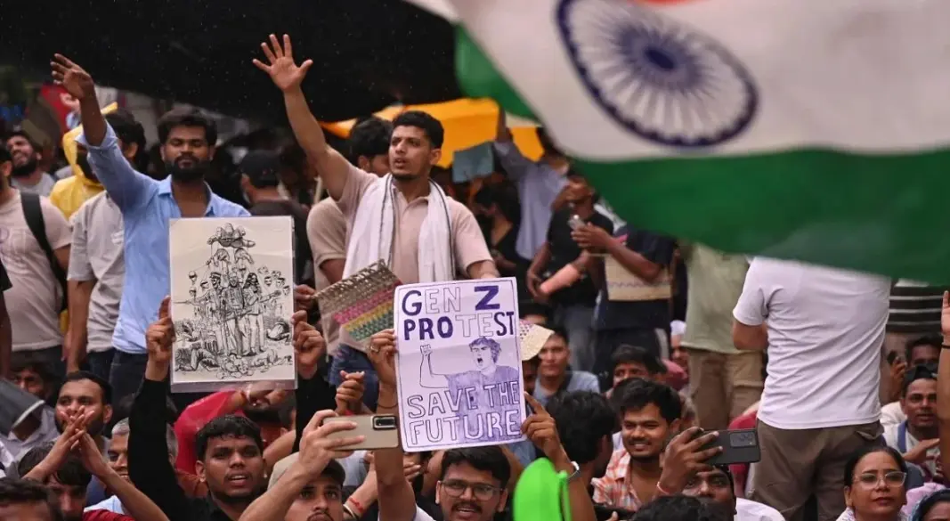 ভারতে বাড়ছে তরুণদের মধ্যে ক্ষোভ। সংগৃহীত ছবি