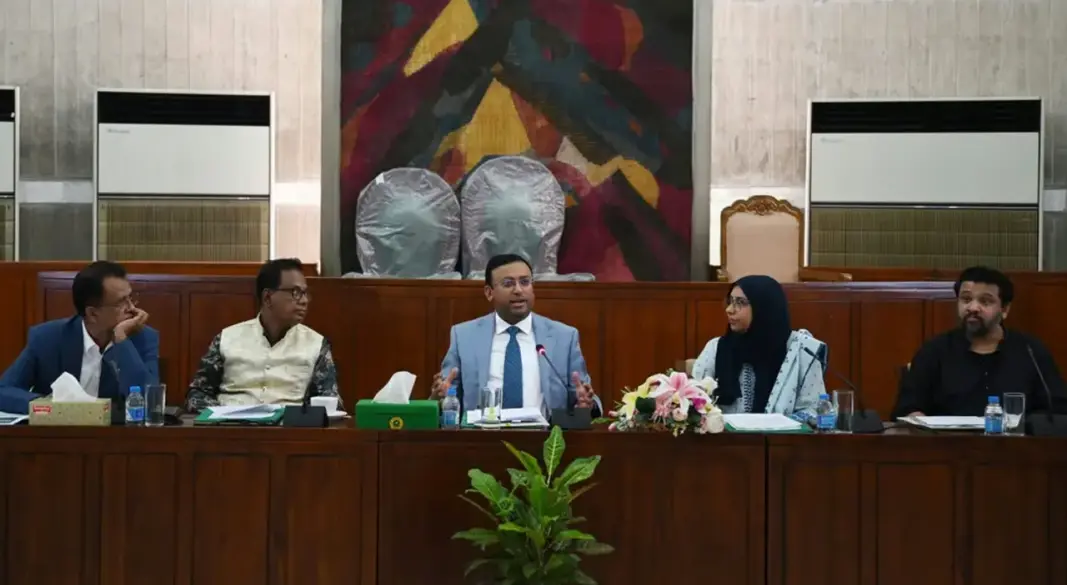 জাতীয় সংসদ ভবনে পররাষ্ট্র মন্ত্রণালয় সম্পর্কিত স্থায়ী কমিটির তৃতীয় বৈঠক। ছবি: সংগৃহীত