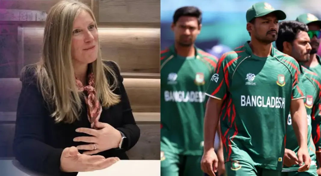 স্কটল্যান্ড ক্রিকেটের প্রধান নির্বাহী ট্রুডি লিন্ডব্লেড (বাঁয়ে)। ছবি : সংগৃহীত