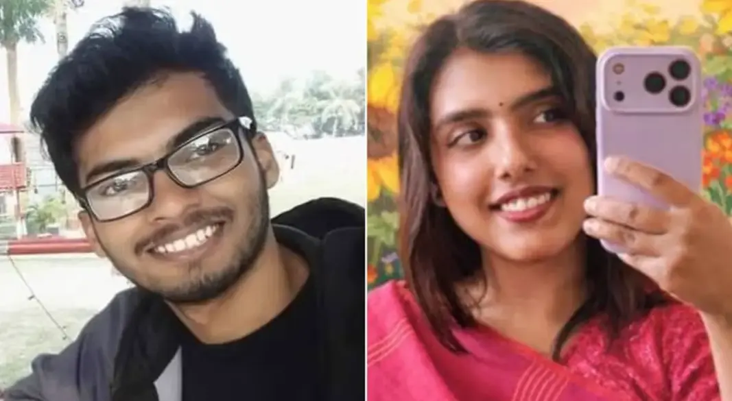 নিহত জামিল লিমন ও নিখোঁজ নাহিদা বৃষ্টি। ছবি: সংগৃহীত